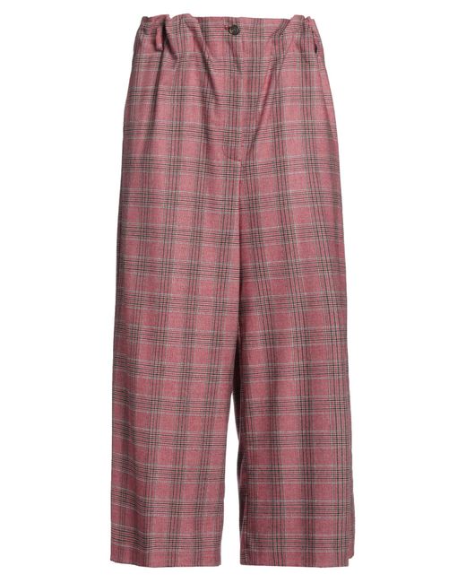 Pinko Red Pants Polyester, Acrylic, Wool, Viscose, Elastane