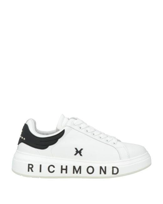 Richmond X White Sneakers Leather, Synthetic Material for men