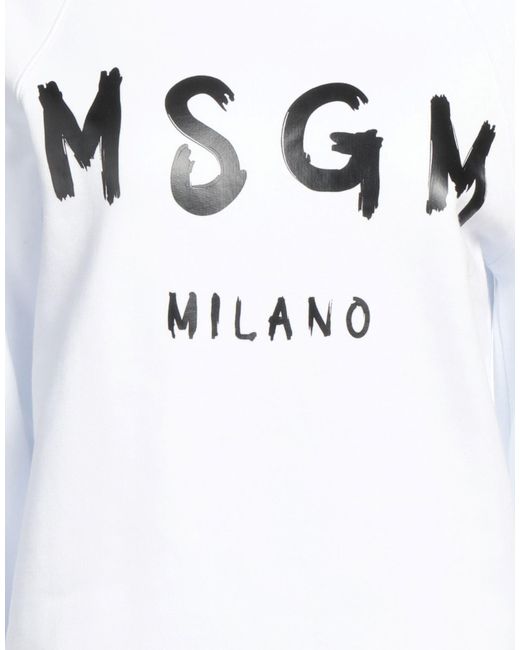 MSGM White Sweatshirt