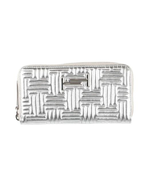 Billetera Tod's de color Metallic
