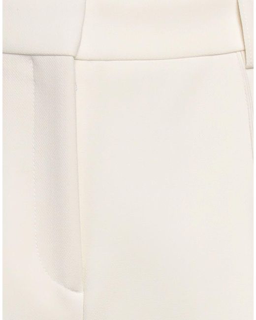 Victoria Beckham White Pants Polyester, Virgin Wool, Polyamide, Elastane