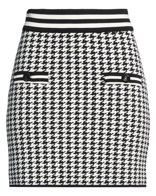 Gaelle Paris Gray Mini Skirt Viscose, Acrylic, Elastane