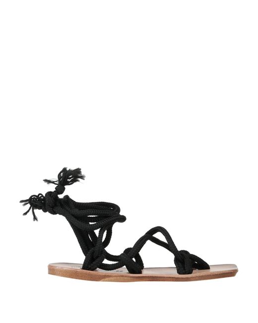 Primadonna Black Toe Post Sandals