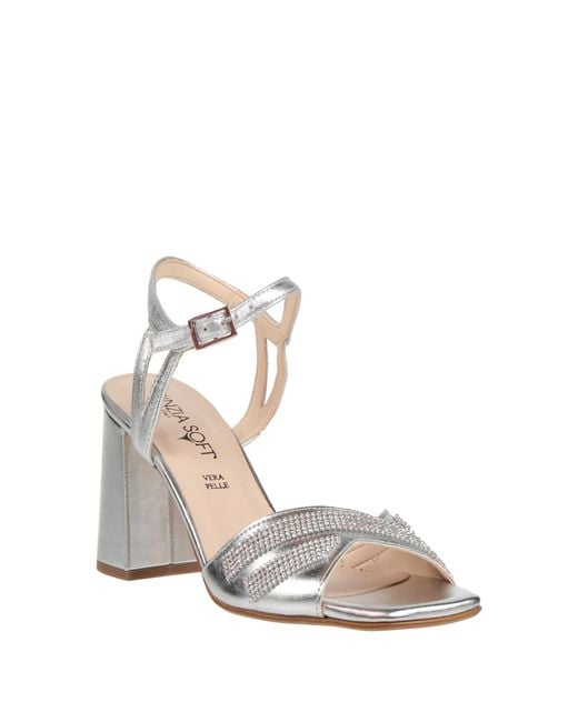 Cinzia Soft White Sandals