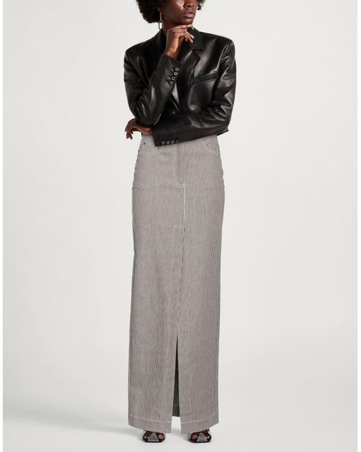 REMAIN Birger Christensen Gray Maxi Skirt