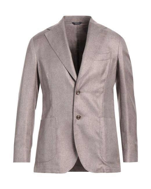 Tombolini Gray Blazer Silk for men