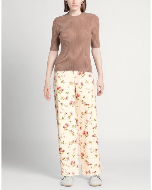 Please Natural Cream Jeans Cotton, Elastane