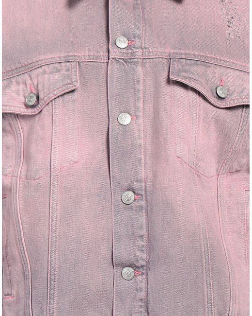 MM6 by Maison Martin Margiela Pink Denim Outerwear