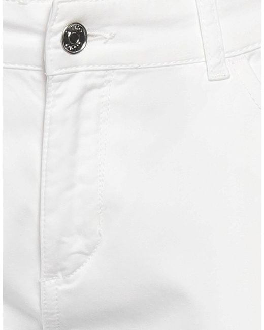 Liu Jo White Pants Cotton, Elastane