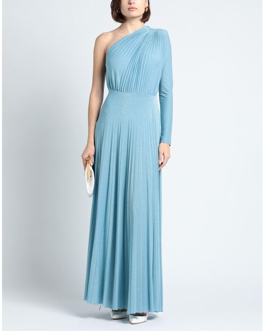 Elisabetta Franchi Blue Maxi-Kleid