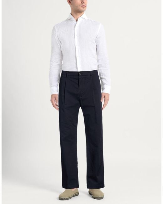 People Blue Midnight Pants Cotton, Elastane for men