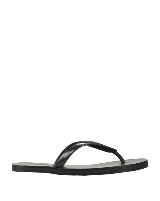 Ancient Greek Sandals Black Thong Sandal Rubber