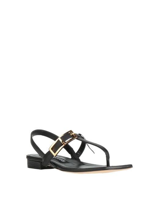 Sergio Rossi White Thong Sandal
