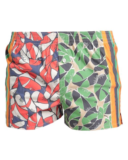 DSquared² Green Beach Shorts And Trousers for men