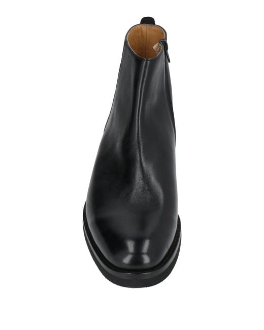 Testoni Black Ankle Boots for men