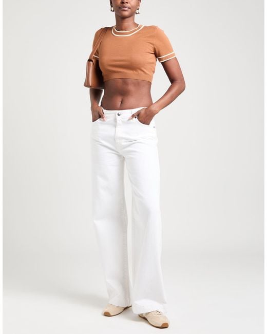 Max Mara Brown Sweater Cotton, Polyester