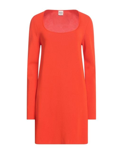 Robe courte Tod's en coloris Red