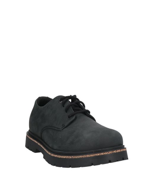 Birkenstock Black Lace-Up Shoes Leather for men
