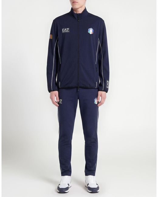 Sudadera EA7 de hombre de color Blue