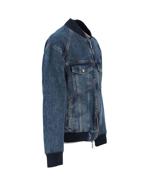Manteau en jean Armani Exchange pour homme en coloris Blue