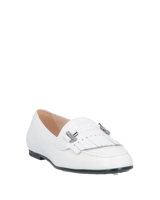 Tod's White Loafers