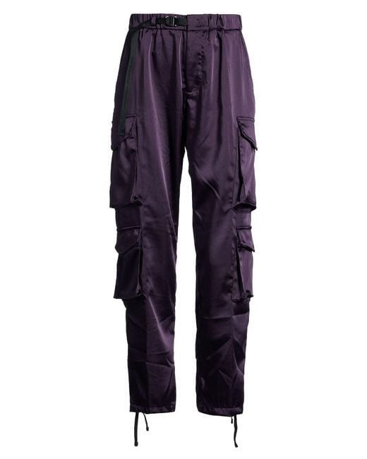 White Sand Blue Pants Polyester, Elastane