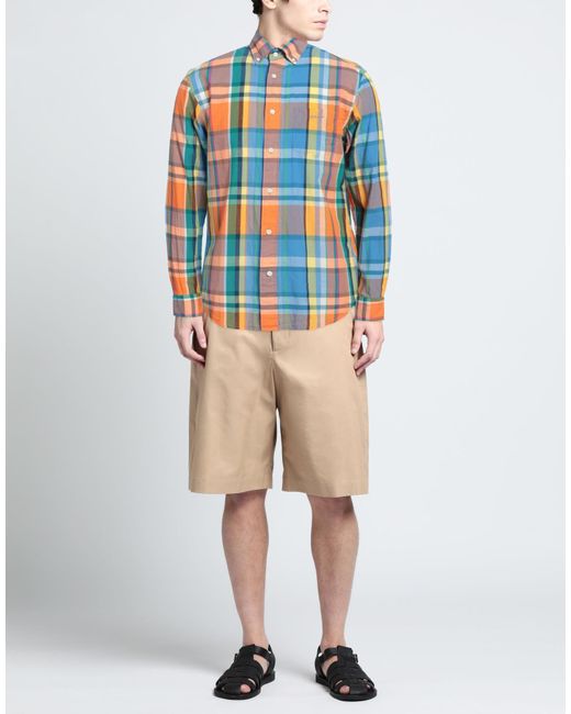 Gant Blue Azure Shirt Cotton for men