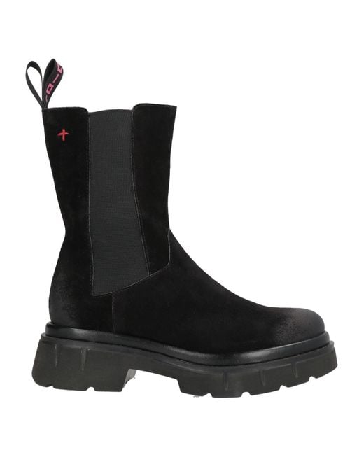 GIO+ Black Ankle Boots Leather