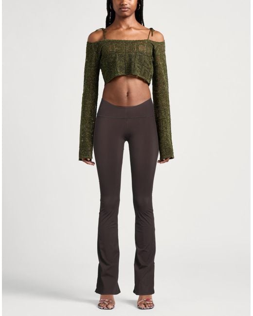 Palm Angels Gray Leggings