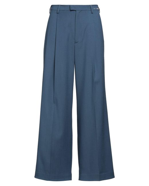 Marni Blue Pants Virgin Wool, Mohair Wool for men