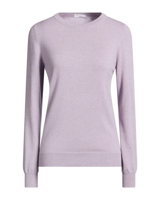 Brunello Cucinelli Purple Sweaters