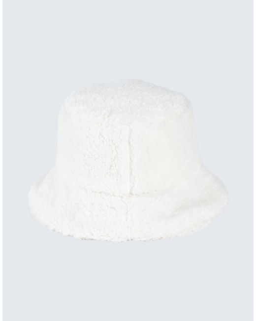 Karl Lagerfeld White K/ikonik 2.0 Bucket Hat