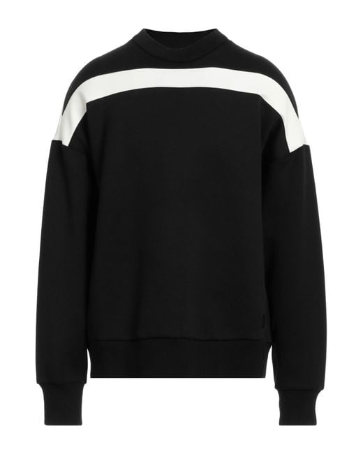 Dunhill Black Sweatshirt Wool, Polyamide, Cotton, Elastane for men