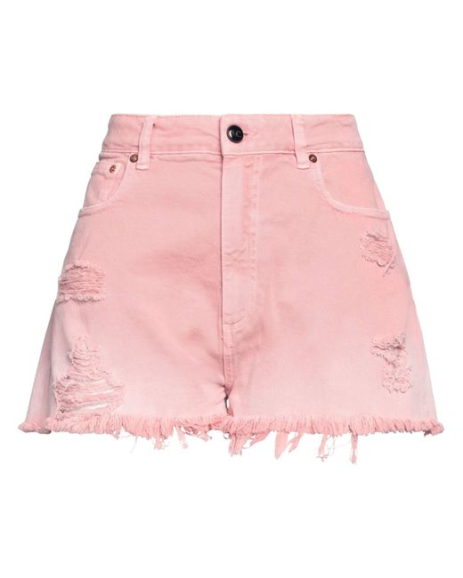 Semicouture Pink Denim Shorts