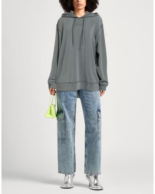 ARMANI EXCHANGE Gray Sweatshirt Modal, Polyester, Elastane