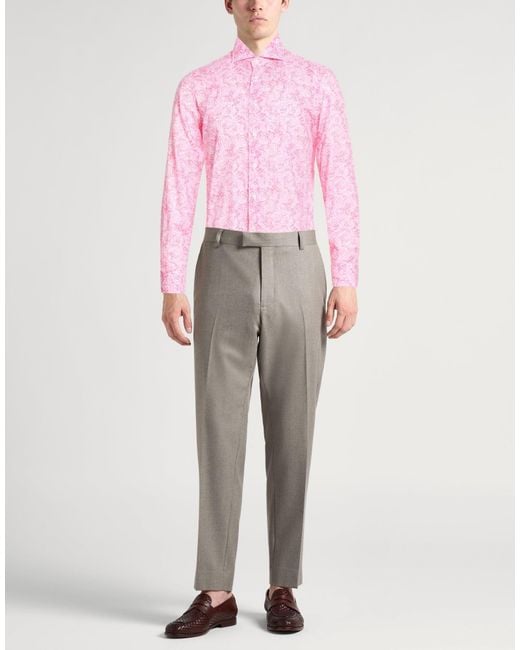Fedeli Pink Shirts for men