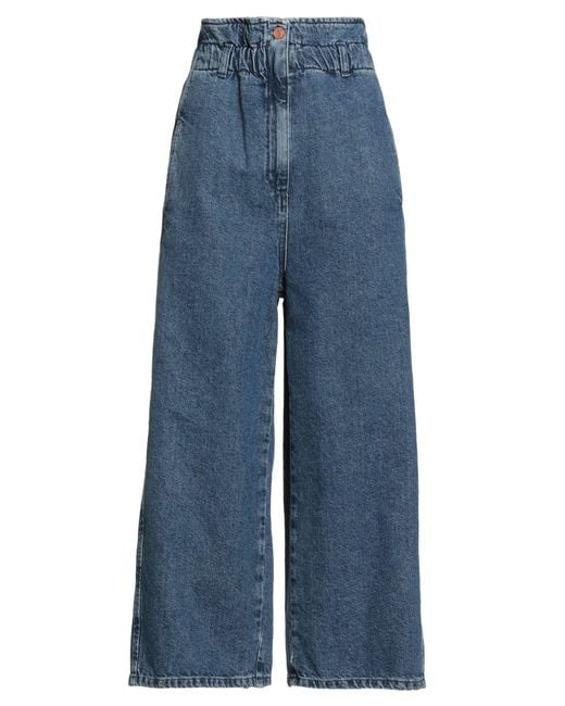 ViCOLO Women's Blue Denim Couture Jeans Cotton