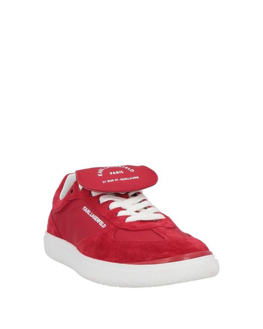 Karl Lagerfeld Red Sneakers