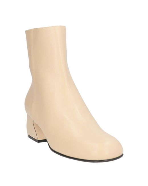 Sergio Rossi Natural Ankle Boots Leather