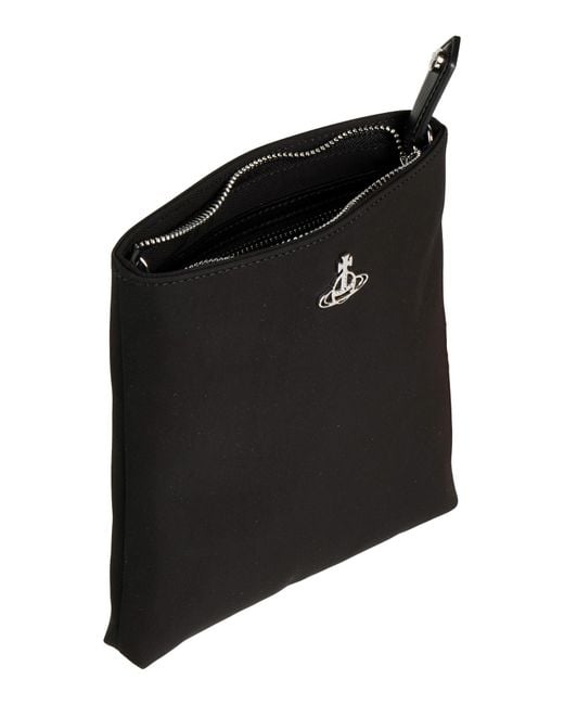 Vivienne Westwood Black Cross-Body Bag Recycled Polyester for men