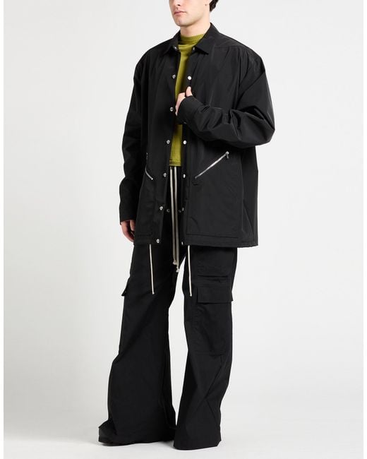 Rick Owens Black Jacket Polyester for men