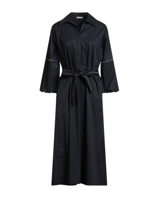 Peserico Black Midi-Kleid