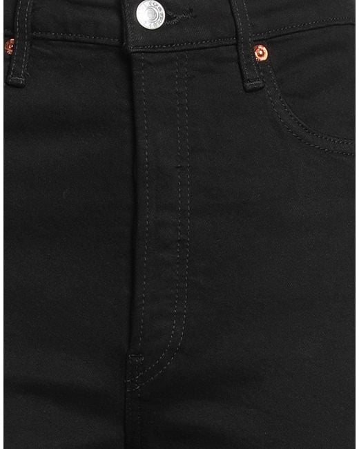 Re/done Black Jeans Cotton, Elastane