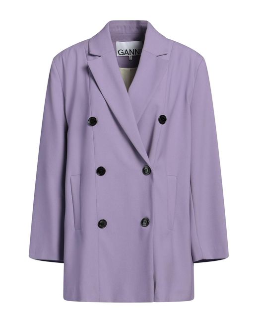 Ganni Purple Blazer