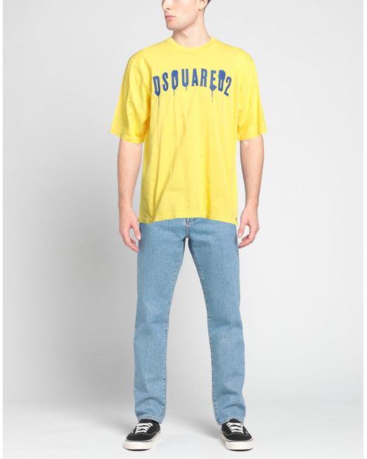 DSquared² Yellow T-shirt for men