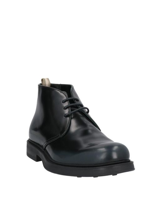Officine Creative Black Ankle Boots for men