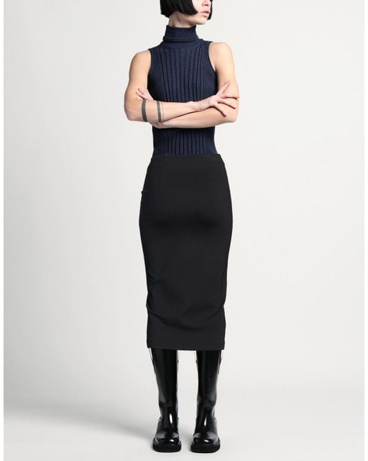 SILENCE LIMITED Black Midi Skirt