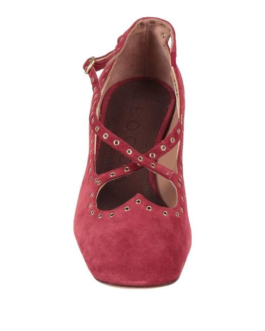 A.Bocca Red Pumps Leather