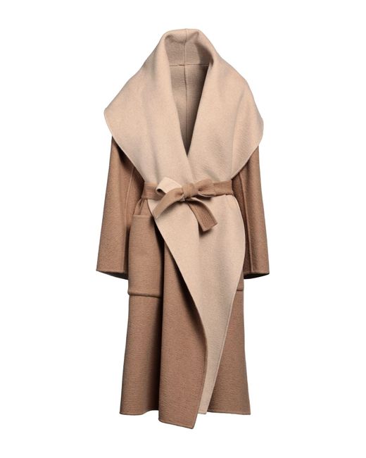 Manteau long Max Mara en coloris Neutre Lyst