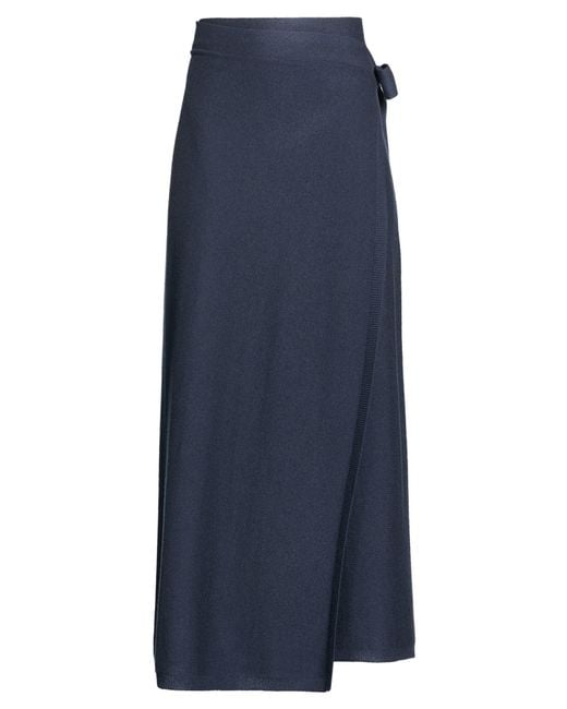 Gran Sasso Blue Maxi Skirt